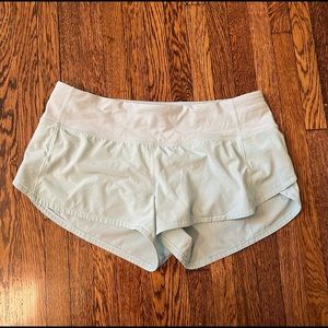 Light blue lululemon shorts